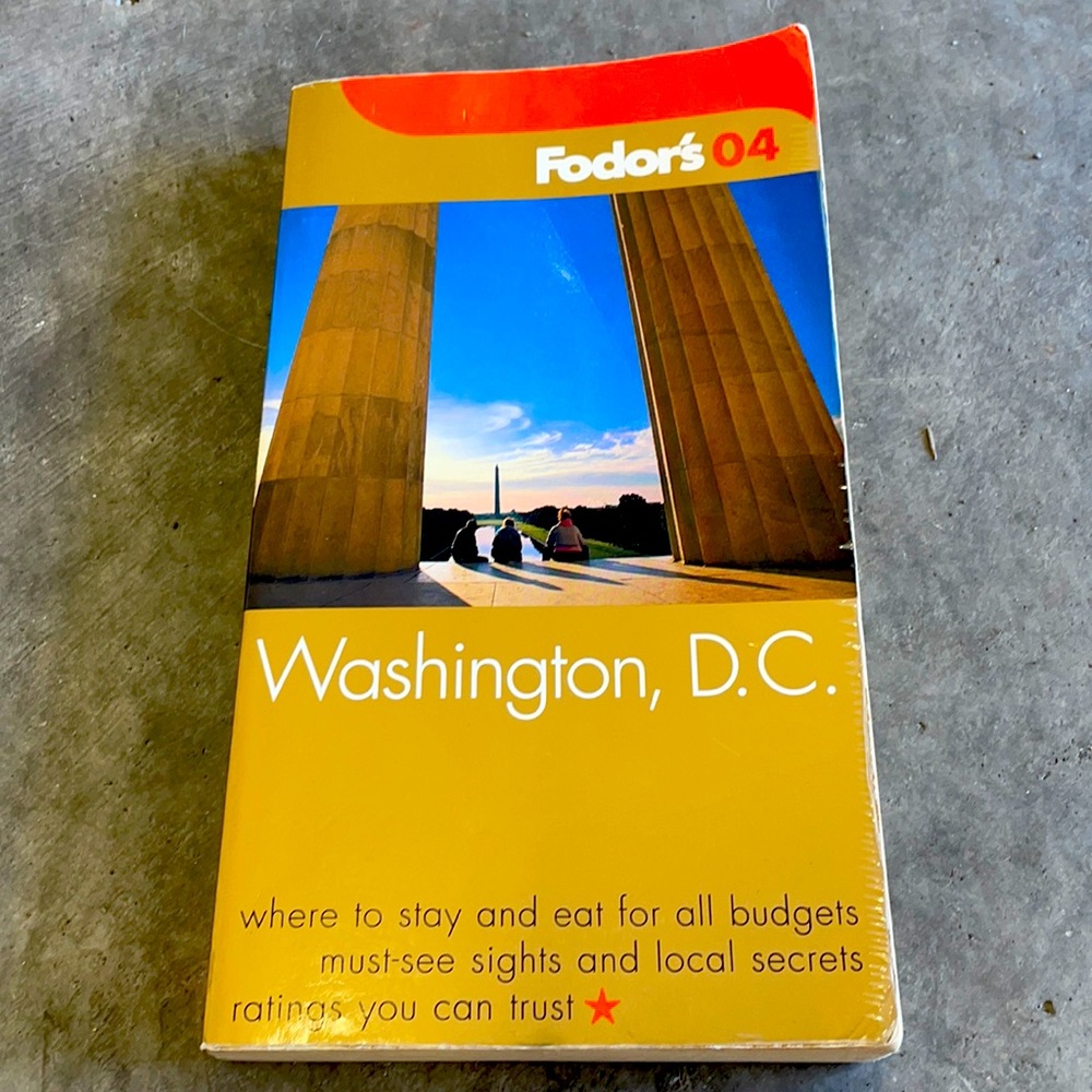 Fodor’s 04 Washington DC travel book